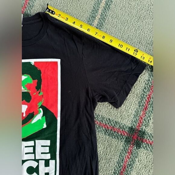 Barstool Sports black tshirt with Free Sitch with picture on front NWOT L - Picture 5 of 7